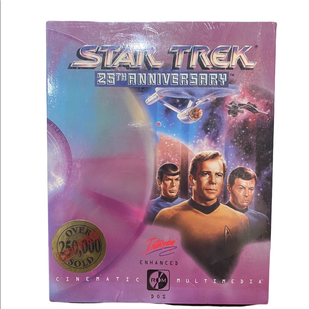 STAR TREK 25th ANNIVERSARY INTERPLAY PC CD-Rom Sealed Multimedia 1992 1993
